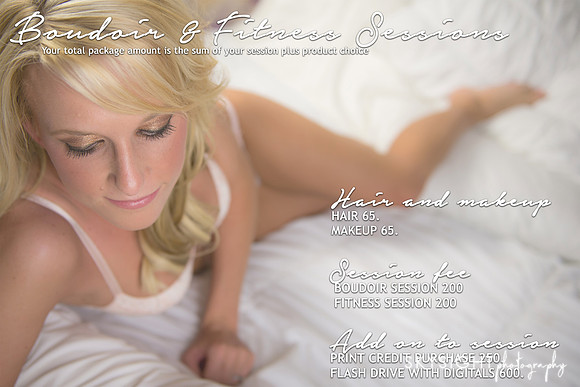 BOUDOIR session fee